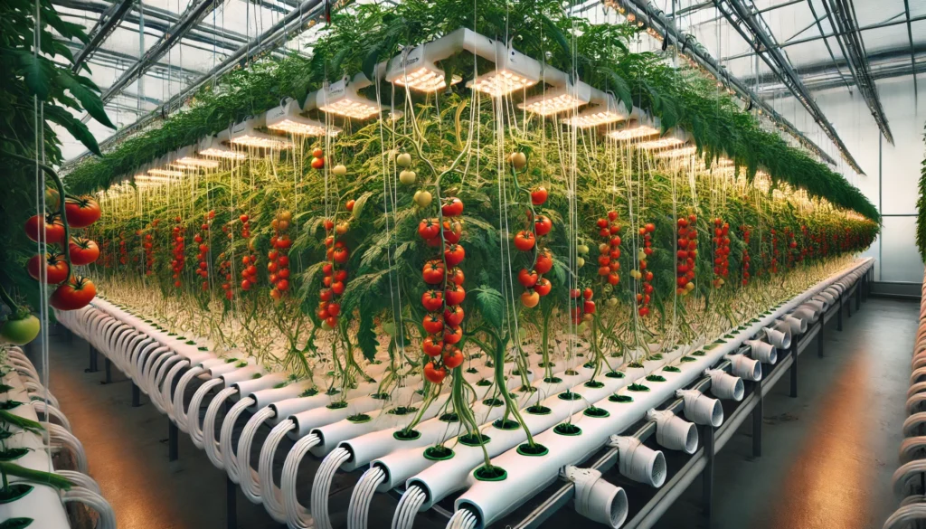 cultivo de tomate hidroponico en invernadero